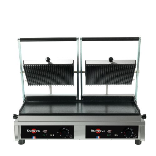 Krampouz - Contact Grill - Large - Ribbed Top - Smooth Bottom